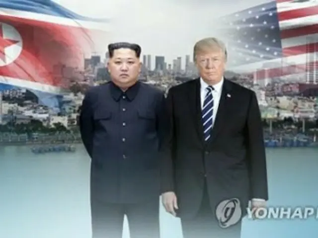 金委員長（左）とトランプ米大統領（コラージュ）＝（聯合ニュース）