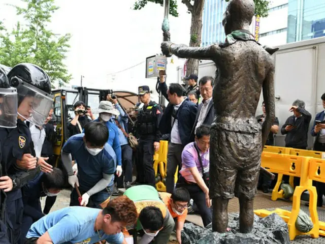 釜山・日本総領事館前に元徴用工を象徴する像を設置か…三・一運動記念日に＝韓国