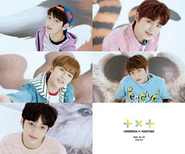 Big Hitエンターテインメントの新人アイドルグループ「TOMORROW X TOGETHER（TXT/トゥモローバイトゥギャザー）」がデビューアルバムのタイトル曲ティザーを公開した。（提供:OSEN）
