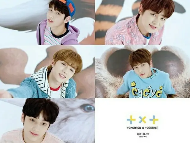 Big Hitエンターテインメントの新人アイドルグループ「TOMORROW X TOGETHER（TXT/トゥモローバイトゥギャザー）」がデビューアルバムのタイトル曲ティザーを公開した。（提供:OSEN）
