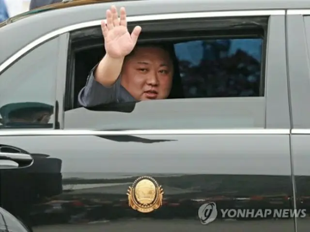 金正恩委員長＝26日、ランソン（聯合ニュース）
