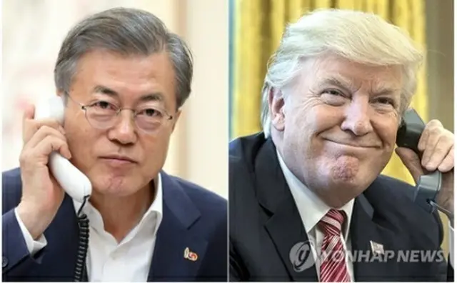 文大統領とトランプ大統領（資料写真）＝（聯合ニュース）