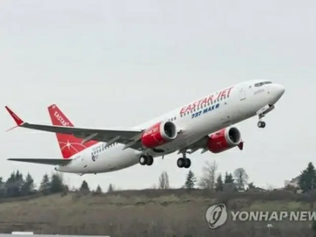 イースター航空が運用中のボーイング「７３７ＭＡＸ」（同社提供）＝（聯合ニュース）