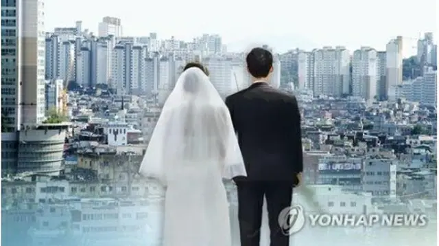 婚姻件数は年々減少している（コラージュ）＝（聯合ニュースＴＶ）