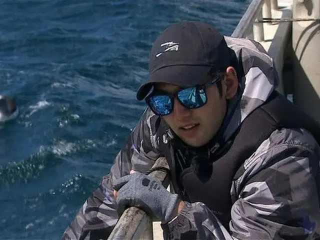 SBS「ジャングルの法則 in チャタム諸島」では、船に乗ってチャタムの海に出撃した（提供:OSEN)