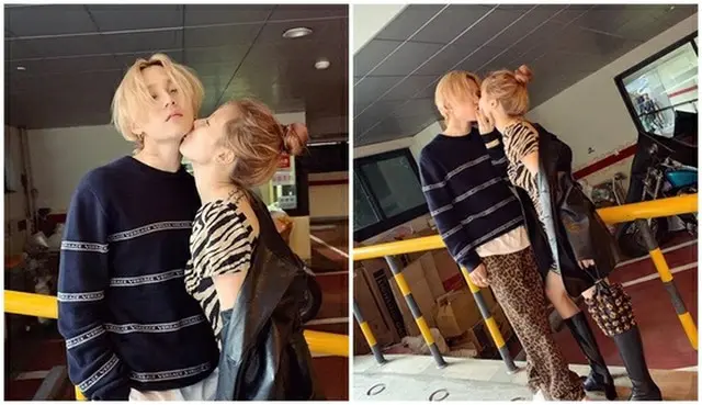 韓国歌手ヒョナ＆イドンカップルが、超ラブラブな近況を公開した。（提供:news1）