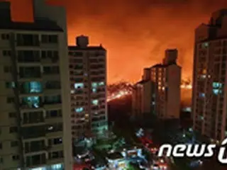 高城・束草の大規模な山火事、1人死亡・11人負傷・250ha消失＝韓国