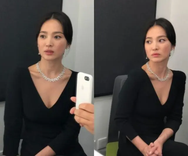 女優ソン・ヘギョの香港の映画祭に出席する近況公開…控え室から“美しさ”健在（提供:OSEN）