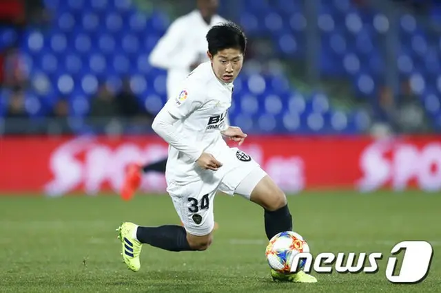 ＜サッカー＞“18歳”イ・ガンイン、レバンテ戦に途中出場＝12試合ぶり