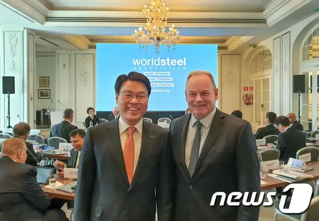 韓国の鉄鋼大手ポスコ会長、世界鉄鋼協会の執行委員に選出（提供:news1）
