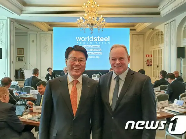 韓国の鉄鋼大手ポスコ会長、世界鉄鋼協会の執行委員に選出（提供:news1）