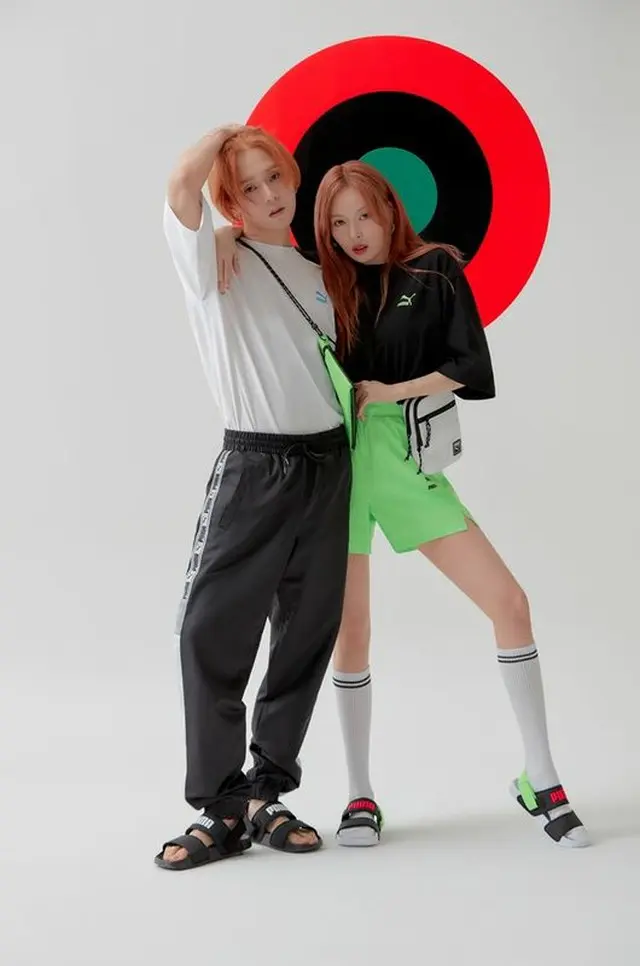 ヒョナ＆イドン、カップルで「PUMA」サマーキャンペーンに出演（画像:OSEN）