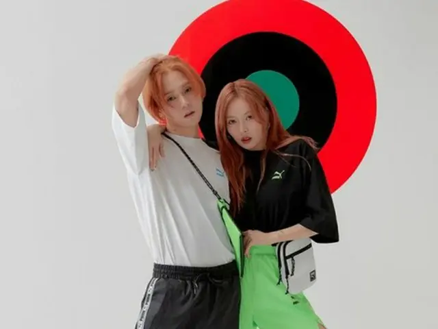 ヒョナ＆イドン、カップルで「PUMA」サマーキャンペーンに出演（画像:OSEN）