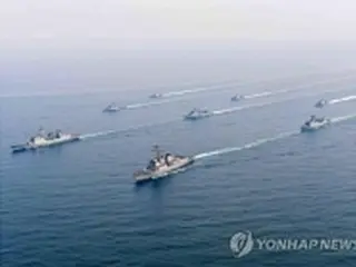 韓国海軍新型護衛艦　中国開催の国際観艦式に参加