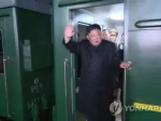 金正恩氏　ウラジオストクに到着＝２５日にロ朝首脳会談