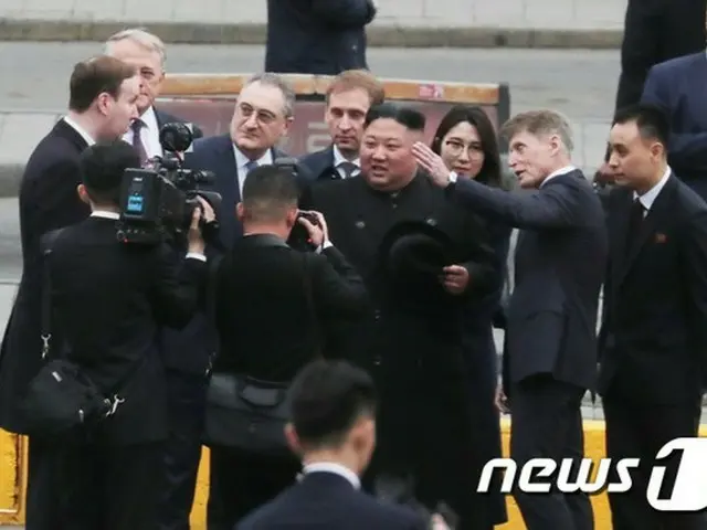 北朝鮮メディアは北朝鮮の金正恩（キム・ジョンウン）国務委員長（朝鮮労働党委員長）のロシア到着のニュースを翌日の25日、迅速に報道した。 （提供:news1）