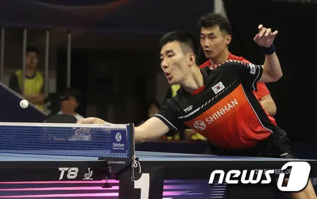 韓国男子卓球代表チームが世界選手権で順調に勝ち進んだ。（提供:news1）