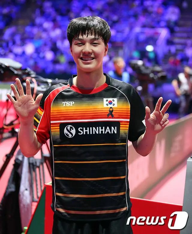 ＜世界卓球選手権＞世界ランク4位の張本下したアン・ジェヒョン 「価値ある勝利、うれしい」