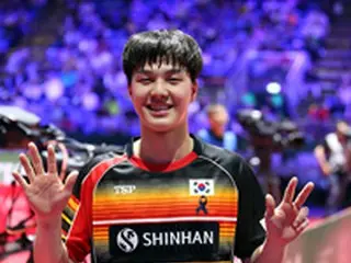 ＜世界卓球選手権＞世界ランク4位の張本下したアン・ジェヒョン 「価値ある勝利、うれしい」