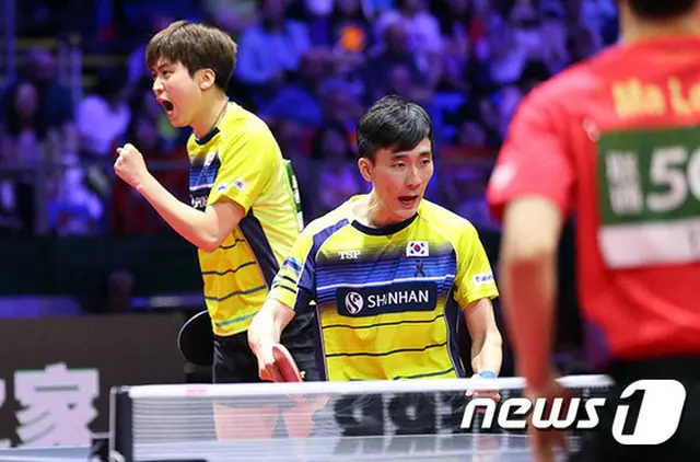 ＜世界卓球選手権＞韓国イ・サンス－チョン・ヨンシク、メダル獲得ならず