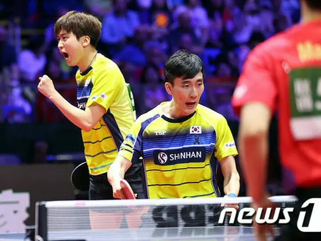 ＜世界卓球選手権＞韓国イ・サンス－チョン・ヨンシク、メダル獲得ならず