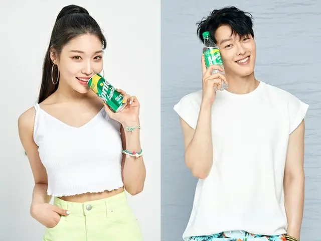 韓国コカ・コーラ、「スプライト」モデルに歌手チョンハ＆俳優チャン・ギヨンを抜てき（提供:news1）