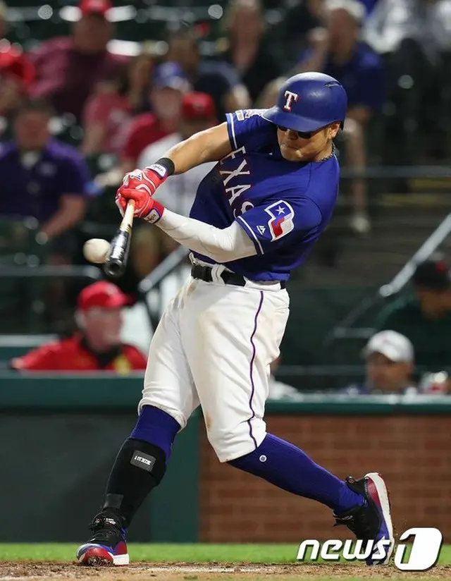 ＜MLB＞レンジャーズのチュ・シンス、2打数無安打＝打率.313
