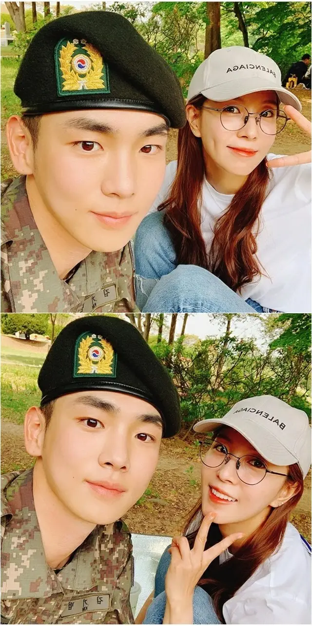 BoA、軍服務中の親友キー（SHINee）の面会に＝「軍服もよく似合う」（提供:news1）