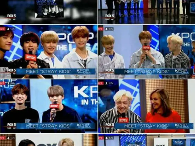 「Stray Kids」、米有名トーク番組「Good Day New York」出演（画像:OSEN）
