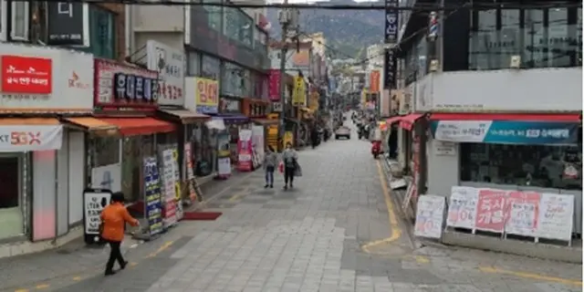 釜山大前の通り＝（聯合ニュース）