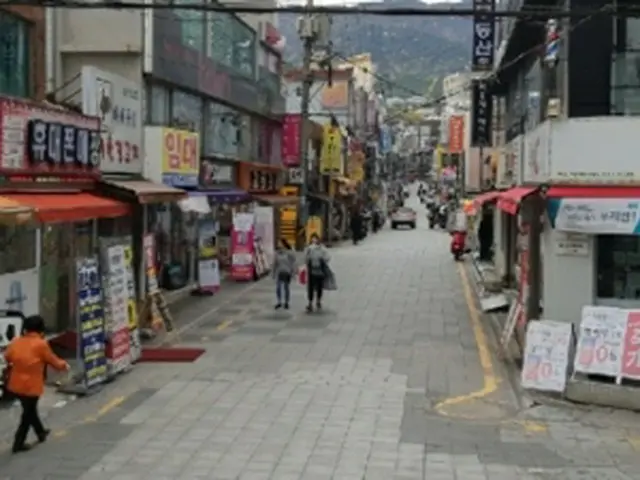 釜山大前の通り＝（聯合ニュース）