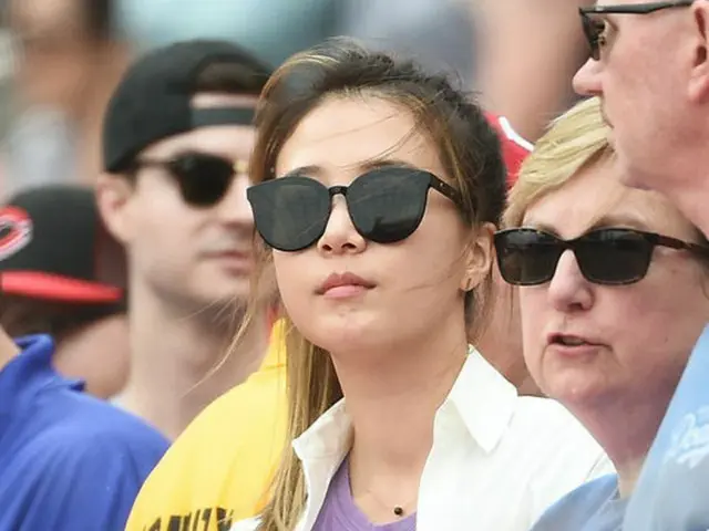 リュ・ヒョンジンの”敵地で初勝利”、元女子アナ妻も応援に