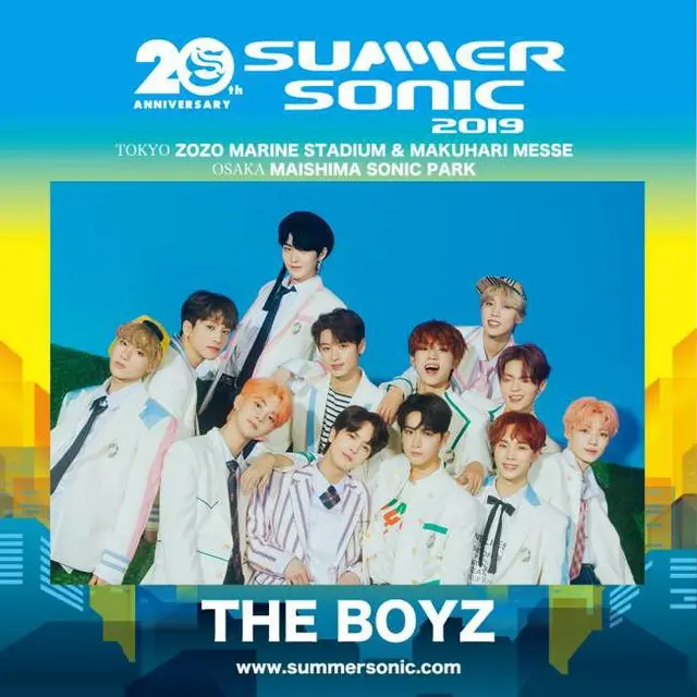 「THE BOYZ」、「SUMMER SONIC 2019」東京・大阪に出演決定（画像:OSEN）