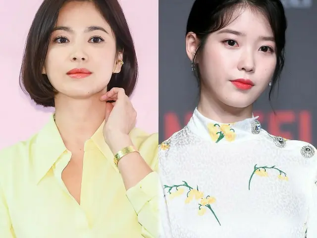 女優ソン・ヘギョ、ドラマ「ホテルデルーナ」撮影中のIU（アイユー）を応援