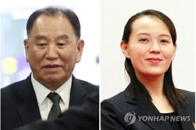 金英哲氏（左）と金与正氏（資料写真）＝（聯合ニュース）