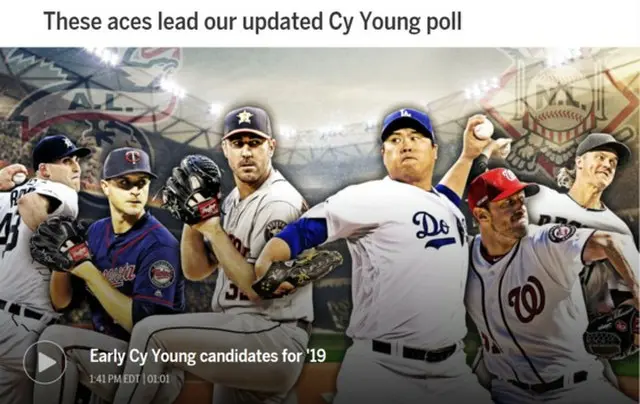 リュ・ヒョンジン、MLB.comのサイ・ヤング賞仮想投票で圧倒的1位（画像提供:news1）