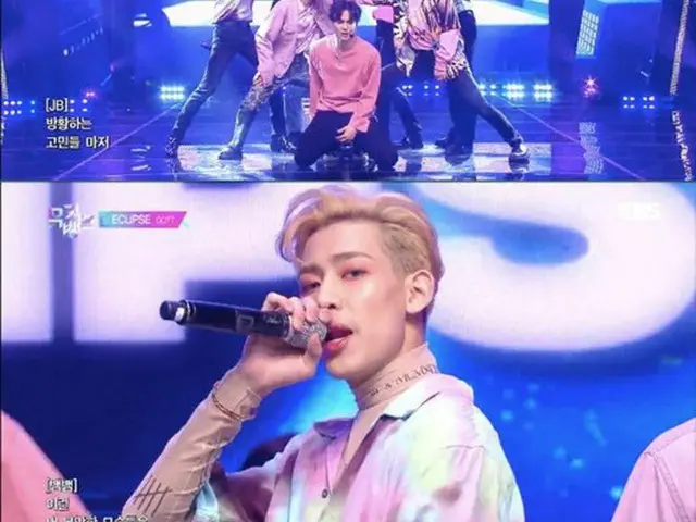 韓国ボーイズグループ「GOT7」が、音楽番組「ミュージックバンク」で1位を獲得した。（提供:OSEN）