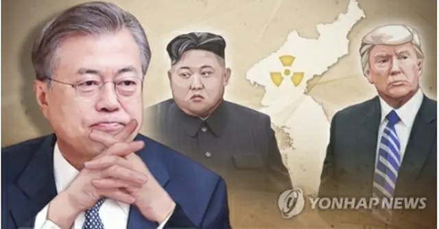 米朝交渉が膠着（こうちゃく）する中、韓国は打開策を模索している（コラージュ）＝（聯合ニュース）
