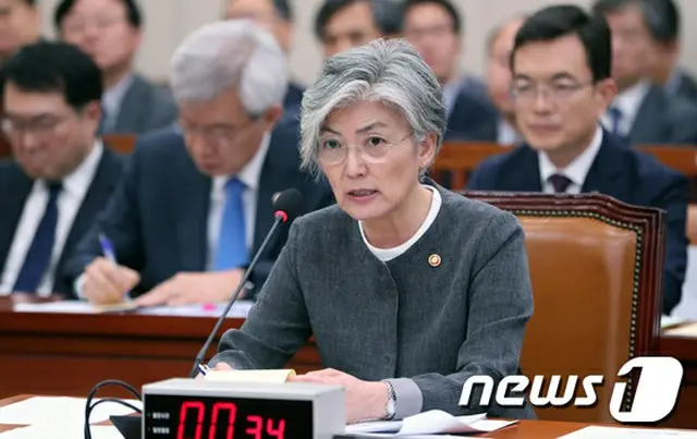 韓国外相「日本の輸出規制、撤回するよう持続的に促す」