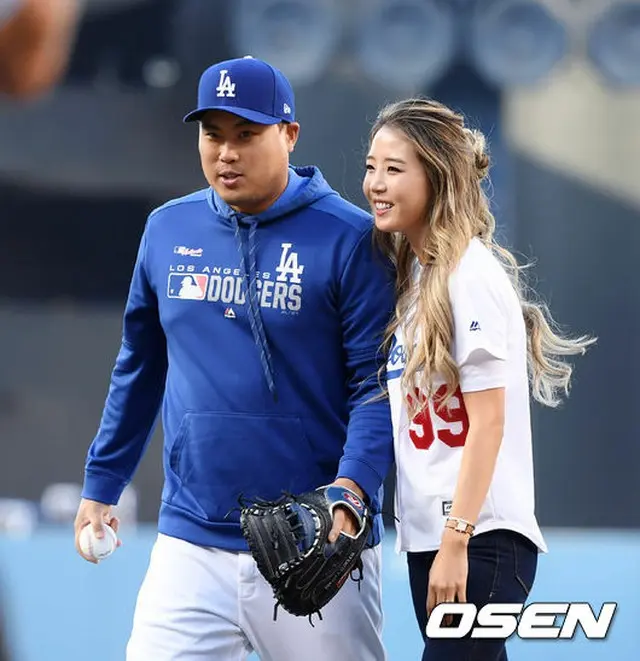 リュ・ヒョンジンの妻、毎試合現場で応援