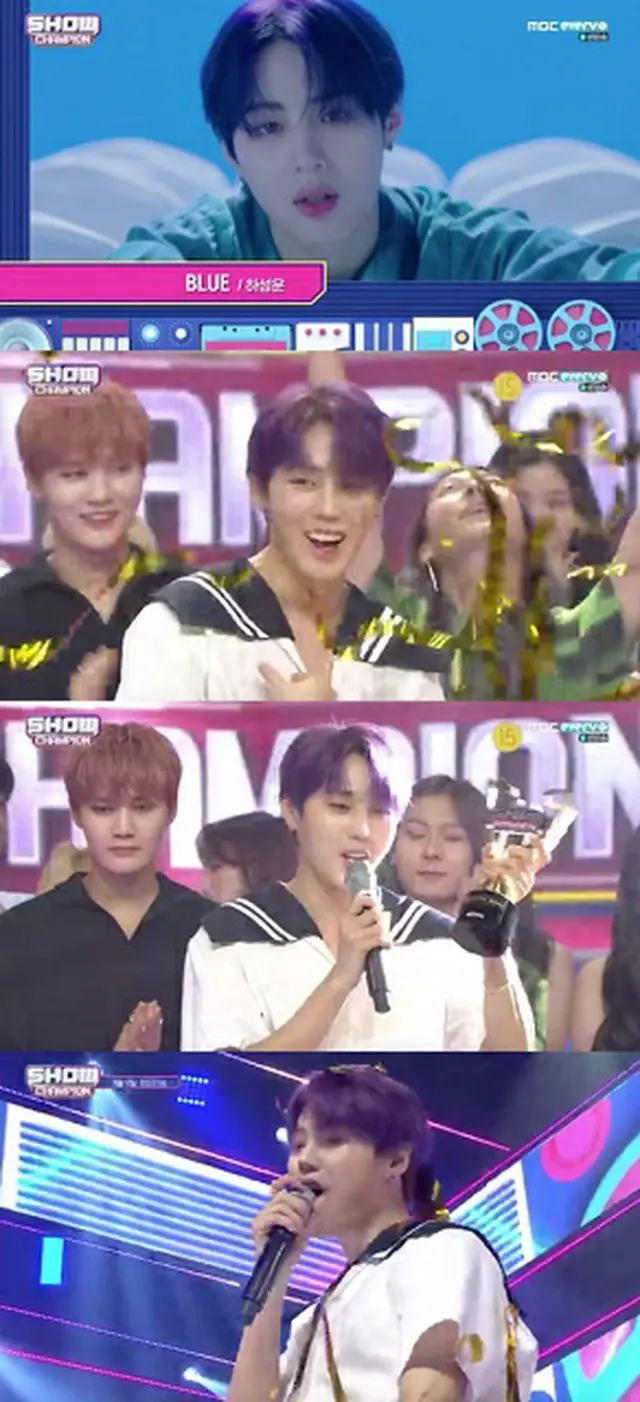 ハ・ソンウンがカムバックと同時に「SHOW CHAMPION」で1位になった。（提供:OSEN）