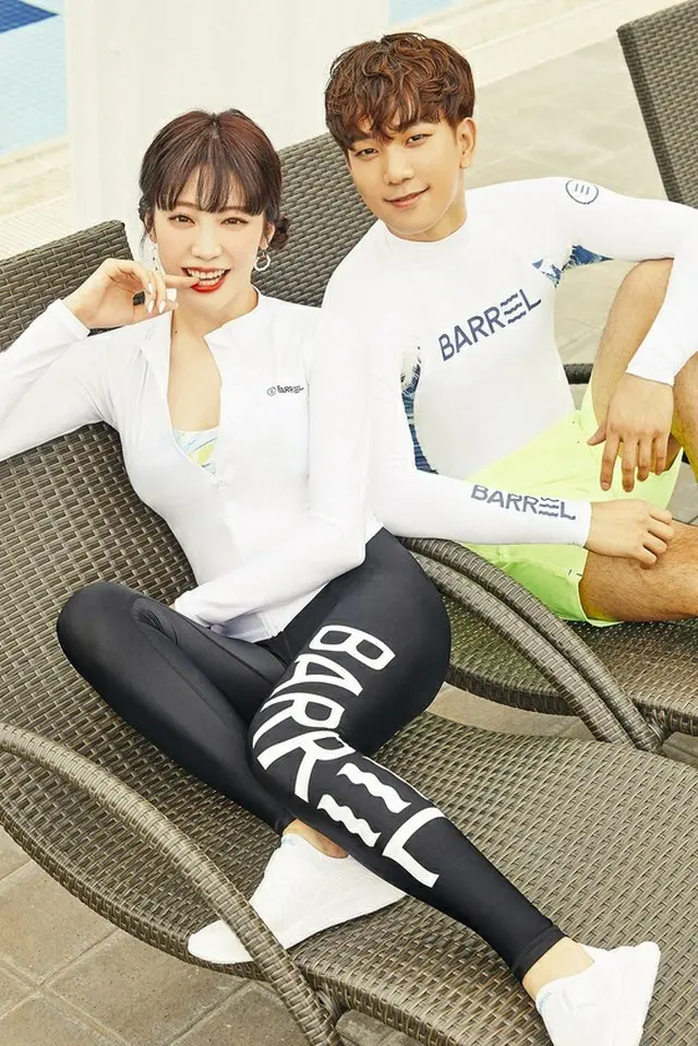 “9月結婚”G.O（MBLAQ）＆チェ・イェスル、ウォーターパークで幸せなツーショット＝画報を公開（提供:news1）