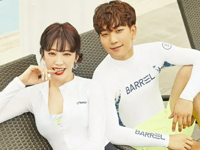 “9月結婚”G.O（MBLAQ）＆チェ・イェスル、ウォーターパークで幸せなツーショット＝画報を公開（提供:news1）