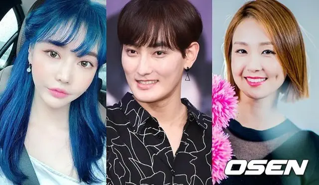 歌手KANGTAが、モデルのウ・ジュアン（左）、女優チョン・ユミ、タレントのオ・ジョンヨン（右）との相次ぐスキャンダルで困惑している中、3日開催の「SMTOWN LIVE」の東京公演に出演しなかった。（提供:OSEN）
