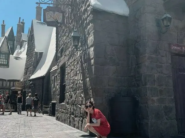 「IZ*ONE」クォン・ウンビがLAでも輝く美貌を発揮した。（提供:OSEN）