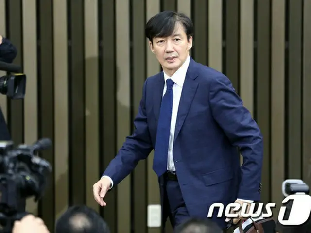 文大統領側近の法相候補、約11時間の釈明会見（提供:news1）