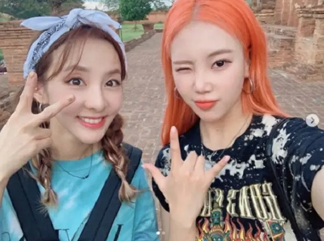ガールズグループ「MOMOLAND」のジュイが、パク・サンダラに対する気持ちを綴った。（提供:OSEN）
