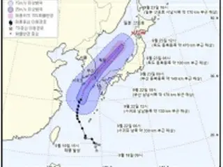 台風１７号が韓国南部に接近　大きな被害発生の恐れ