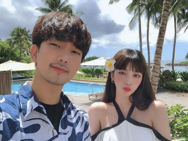 G.O（元MBLAQ）＆チェ・イェスル、新婚旅行の写真を公開（画像:OSEN）