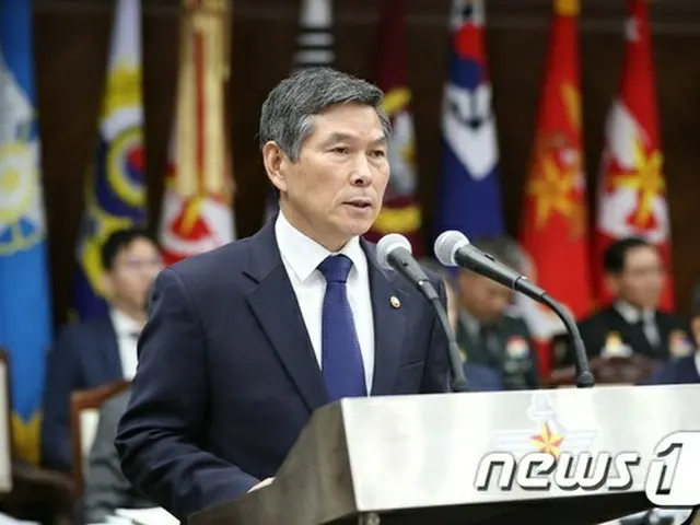 チョン韓国防衛相が2日、ソウルの国防部での国会国防委員会の場で業務報告をしている（提供:news1）